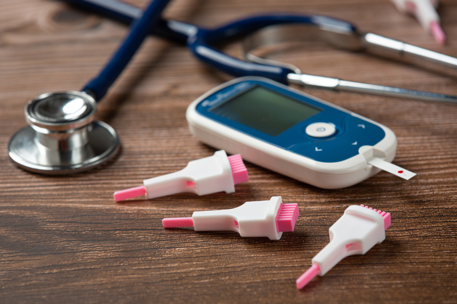 world-diabetes-day-medical-equipment-wooden-floor